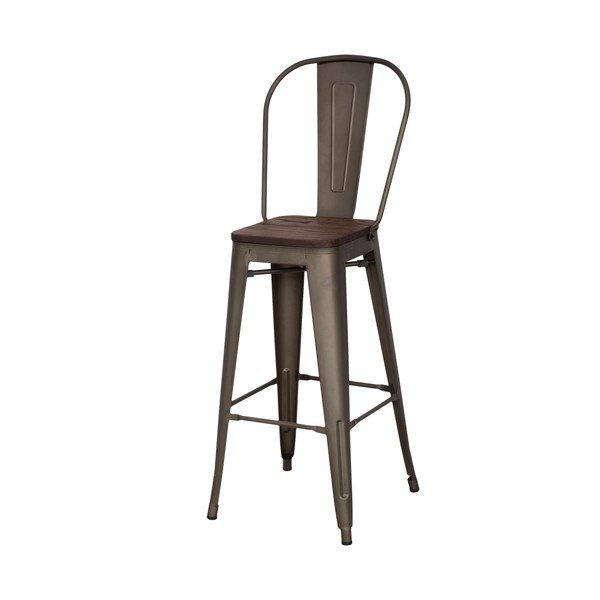 Set od 2 crne barske stolice Mauro Ferretti Detroit, visina 115 cm-image-3
