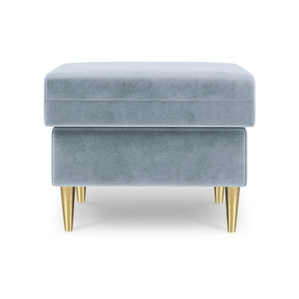 Svijetloplavi pouf Mazzini Sofas Muguet, 60 x 45 cm-image-2