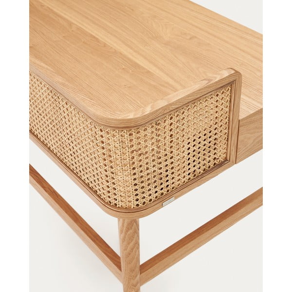 Radni stol u dekoru jasena 62x105 cm Araxi – Kave Home-image-3