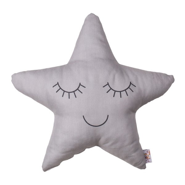 Sivi pamučni dječji jastuk Mike & Co. NEW YORK Pillow Toy Star, 35 x 35 cm