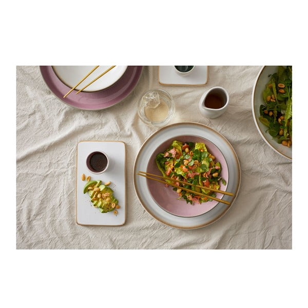 Ružičasta/siva zdjelica od kamenine 1 l Gastro Grey/Light Pink – Bitz-image-1