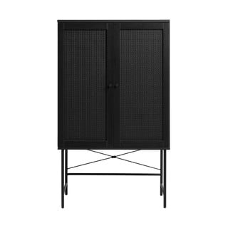 Crni ormar u dekoru hrasta 80x135 cm Pensacola - Unique Furniture