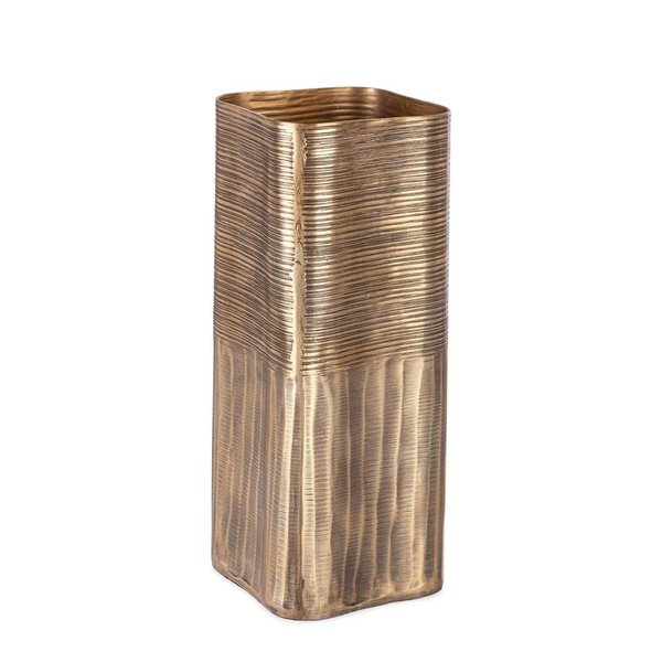 Metalna ručno izrađena vaza u zlatnoj boji (visina 31,5 cm) Reel – Bizzotto