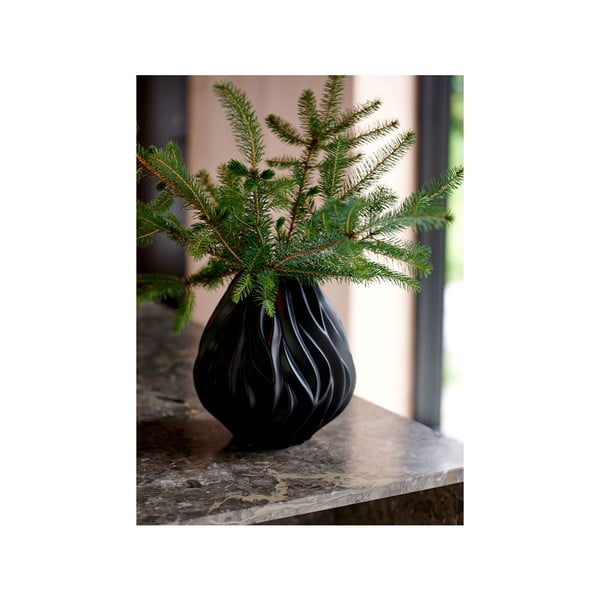 Crna porculanska vaza Morsø Flame, visina 23 cm-image-3