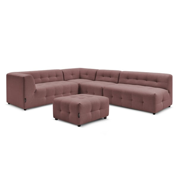 Tamno ružičasta kutna garnitura (lijevi kut) Kleber - Bobochic Paris-image-3