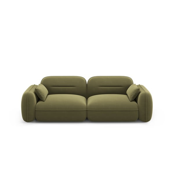 Zelena baršunasta sofa 230 cm Audrey – Interieurs 86
