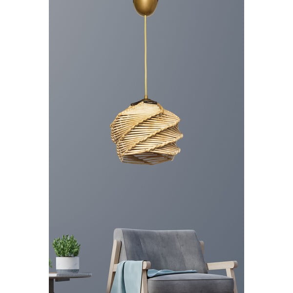 Svjetlo smeđa viseća svjetiljka ø 20 cm – Opviq lights-image-4