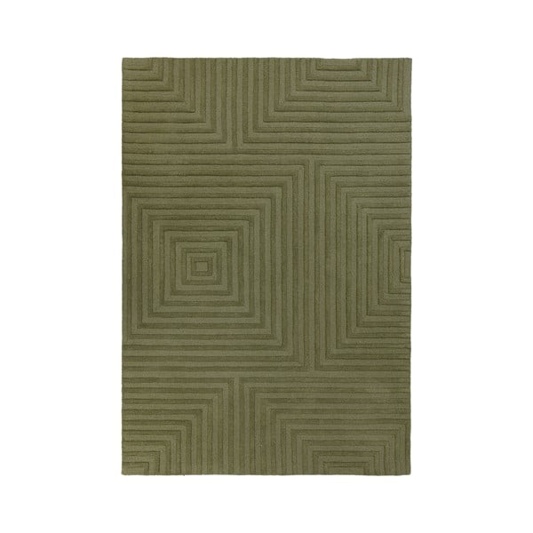 Zeleni vuneni tepih Flair Rugs Estela, 120 x 170 cm