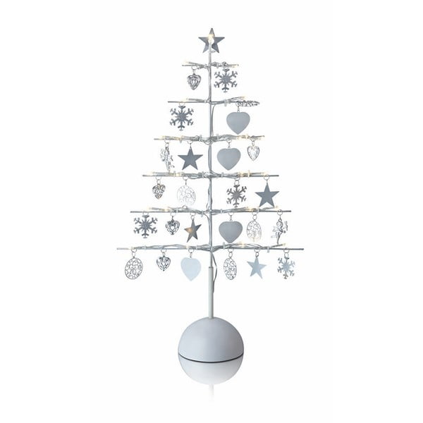 LED svjetleći ukras u srebrnoj boji Markslöjd Borken, visina 45 cm