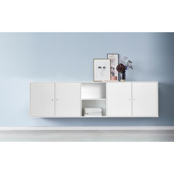 Bijela niska komoda 220x61 cm Mistral - Hammel Furniture-image-1