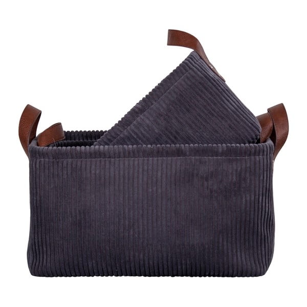 Set od 3 sive košare za pohranu House Nordic Augusta-image-2