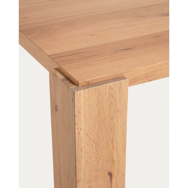 Blagovaonski stol u dekoru hrasta u prirodnoj boji 110x220 cm Deyanira – Kave Home-image-3
