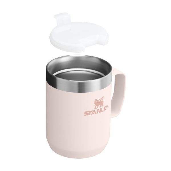 Svijetlo ružičasta termo šalica od nehrđajućeg čelika 230 ml Stay-Hot Camp Mug Rose Quartz – Stanley-image-2