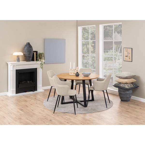 Krem podstavljene blagovaonske stolice u setu 2 kom Ilsa – Actona-image-3