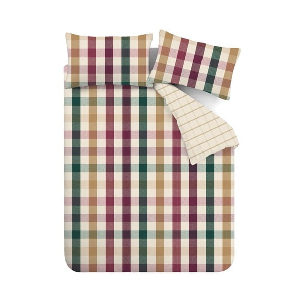Posteljina za krevet za jednu osobu 135x200 cm Autumn Check – Catherine Lansfield