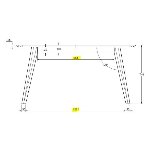 Blagovaonski stol na razvlačenje u hrastovom dekoru Unique Furniture Rho, 150 x 90 cm-image-2