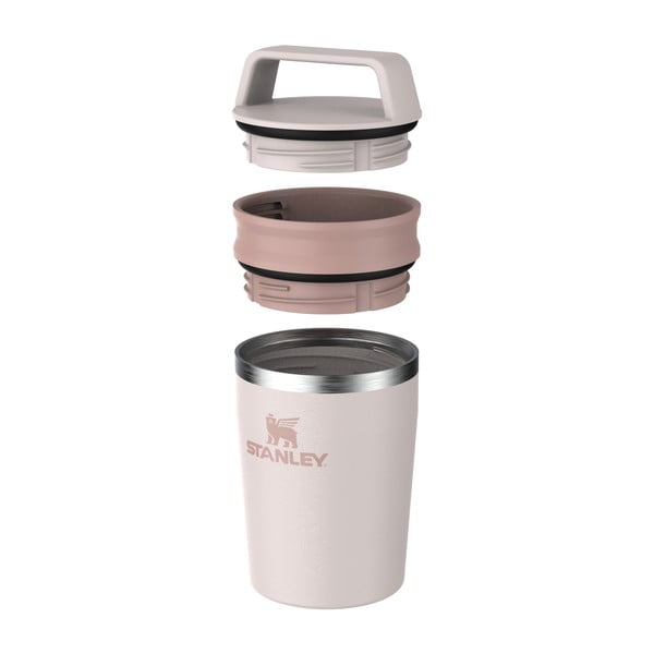 Svijetlo ružičasta termo šalica od nehrđajućeg čelika 230 ml Café-To-Go Travel Mug Rose Quartz – Stanley-image-3