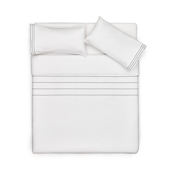 Bijela posteljina za bračni krevet/za produženi krevet od pamučnog perkala 220x220 cm Cintia – Kave Home