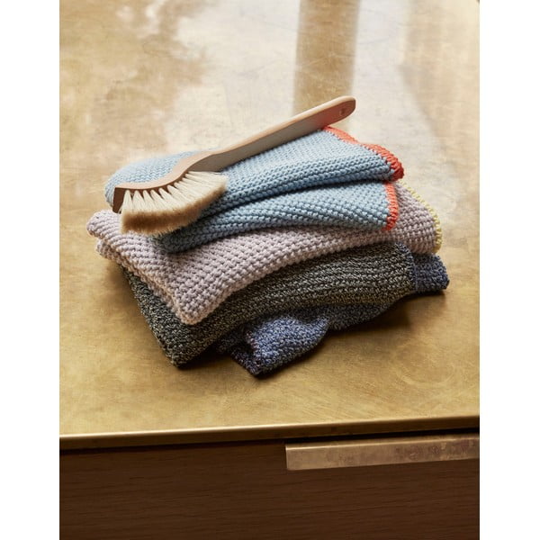 Plavi pamučni ručnik Hübsch Thea, 40 x 60 cm-image-2