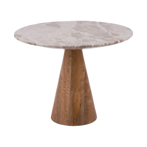 Okrugao pomoćni stol s pločom stola u mramornom dekoru ø 40 cm Force   – Leitmotiv