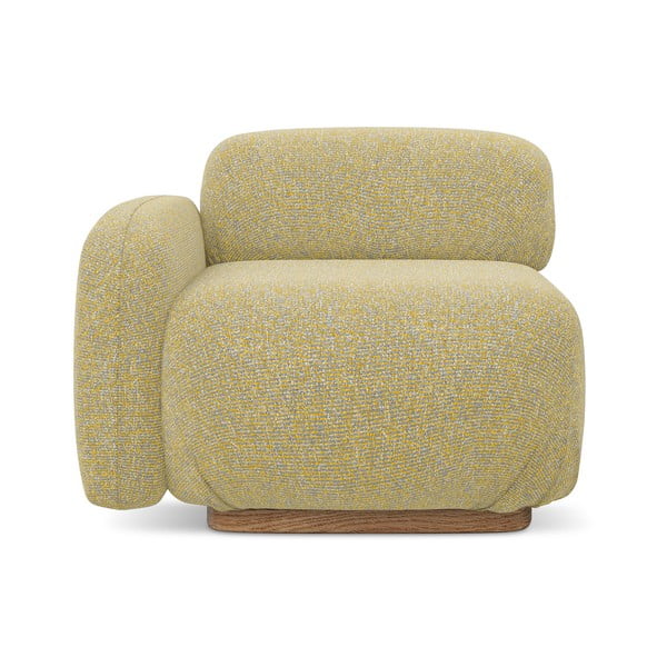 Žuta  modularna sjedeća garnitura (s lijevim kutom) Ailani – Makamii