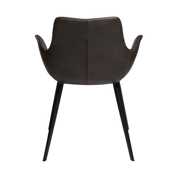 Tamno siva podstavljena blagovaonska stolica s naslonima za ruke Hype – DAN-FORM Denmark-image-3