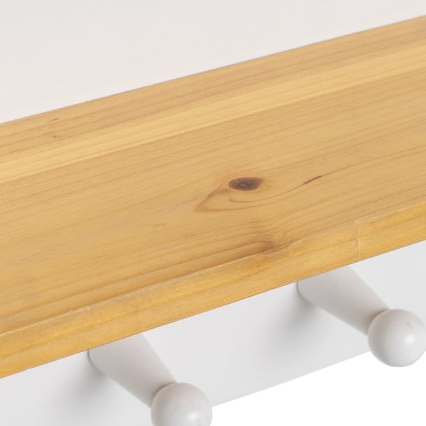 Bijela zidna vješalica s policom – Casa Selección-image-4