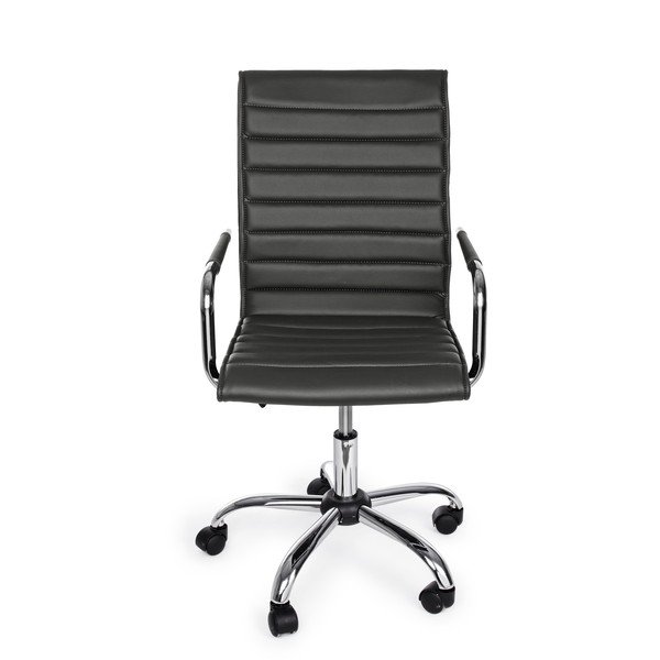 Tamno siva uredska stolica od umjetne kože Perth – Yes Everyday-image-2