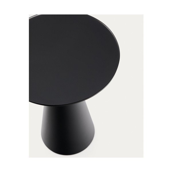 Okrugao pomoćni stol sa staklenom pločom stola ø 35 cm Wilshire – Kave Home-image-3