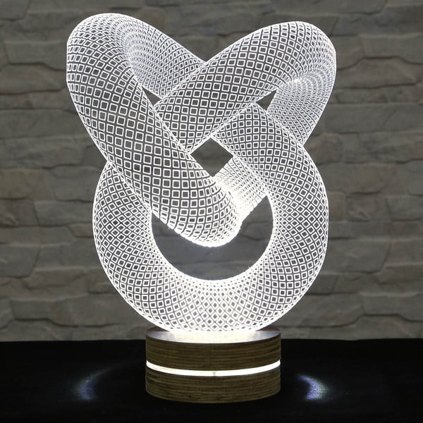 3D stolna lampa pereca