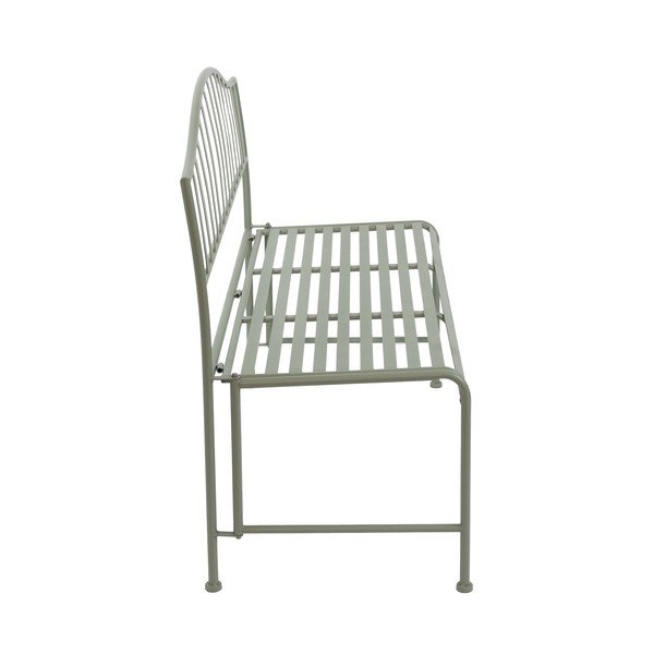 Zelena metalna vrtna klupa – Esschert Design-image-2