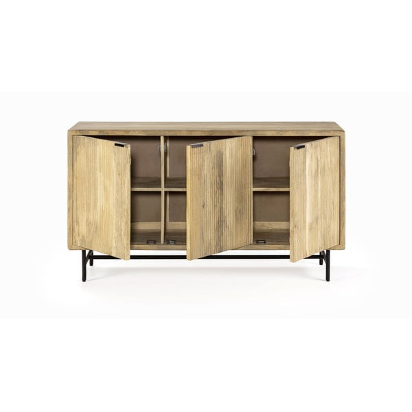 Komoda od masivnog manga u prirodnoj boji 150x85x40 cm Mundra – MOME-image-1