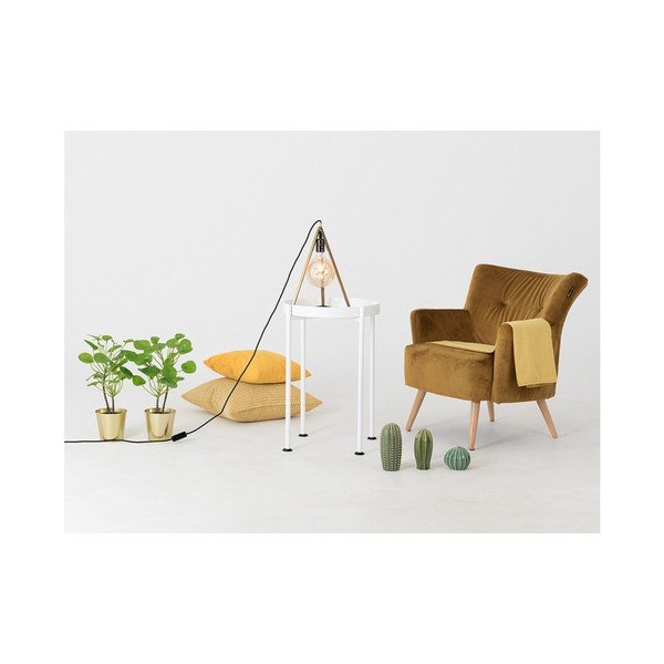 Bijeli pomoćni stolić Custom Form Hanna, ⌀ 40 cm-image-3