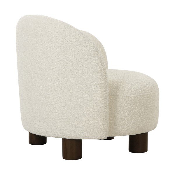 Bijela fotelja od bouclé tkanine Honolulu – House Nordic-image-4