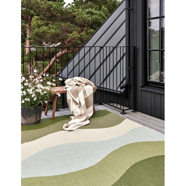 Zeleni unutarnji i vanjski tepih 70x100 cm Urvi Woods – Pappelina-image-1