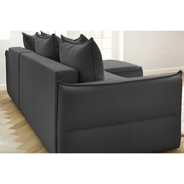 Tamno siva sklopiva kutna garnitura (s desnim kutom) Leon – Bobochic Paris-image-1