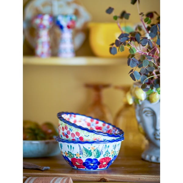 Zdjelice u setu za posluživanje 2 kom od kamenine 380 ml Florist – Bloomingville-image-2