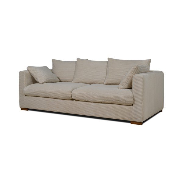 Bež sofa od samta 220 cm Comfy – Scandic-image-2