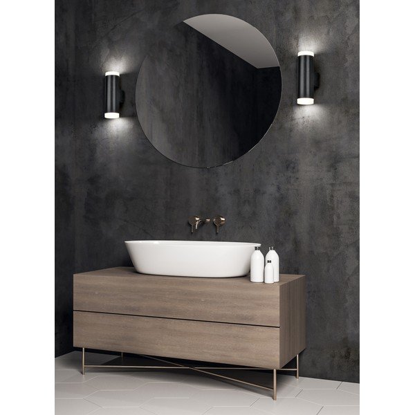 Mat crna LED zidna svjetiljka Ray - Trio-image-1