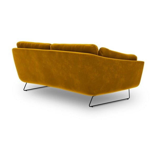 Žuta baršunasta sofa Windsor & Co Sofas Gravity-image-3