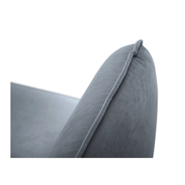 Siva baršunasta fotelja Cosmopolitan Design Vienna-image-3