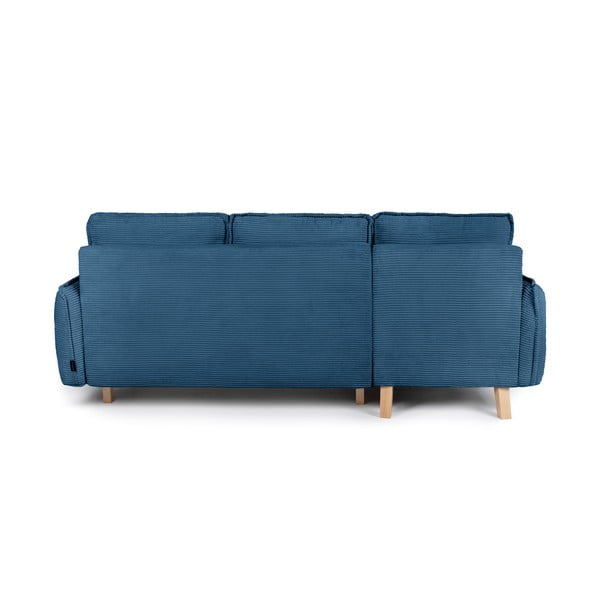 Plava (promjenjiva) sklopiva kutna garnitura od samta Tori – Bonami Selection-image-4