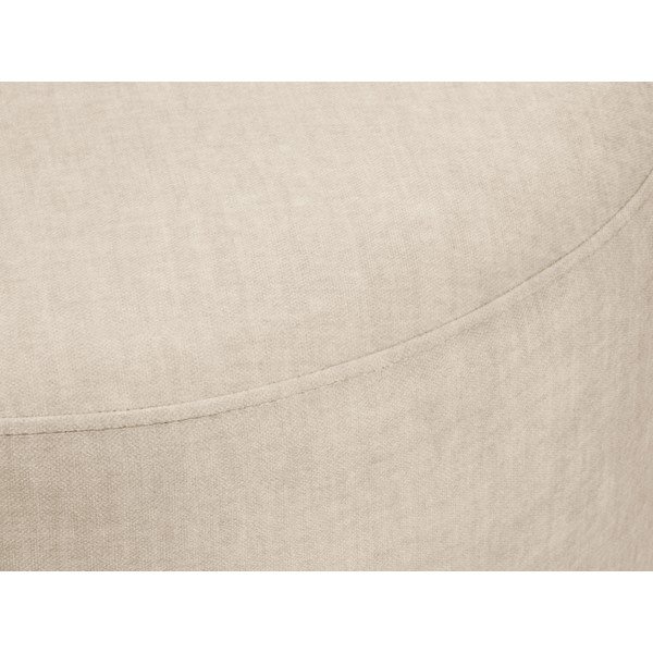 Bež tabure Mazzini Sofas Debbie, ø 68 cm-image-1