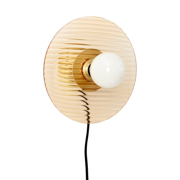 Narančasta zidna lampa s mogućnosti zatamnjivanja Halo – Hübsch-image-2