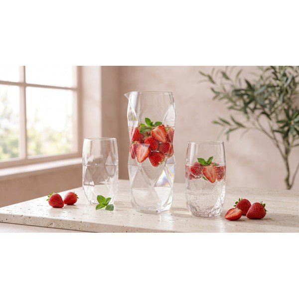 Stakleni bokal 1 l Geo – Vialli Design-image-4