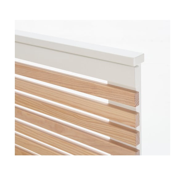 Bijeli bračni krevet s podnicom 140x190 cm Vectra – Marckeric-image-1