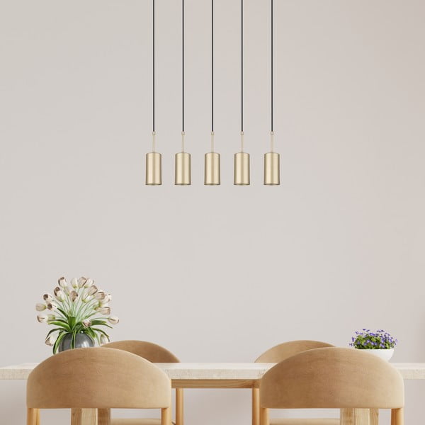 Visilica u zlatnoj boji Squid Lighting Geo, visina 120 cm-image-2