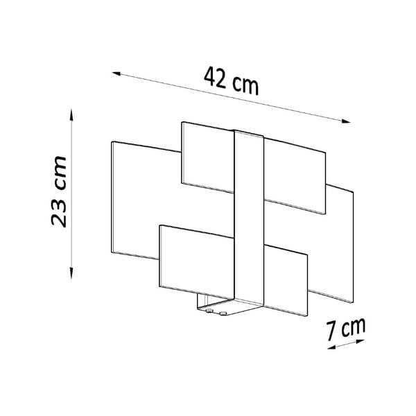 Bijela zidna lampa Marett – Sollux-image-2