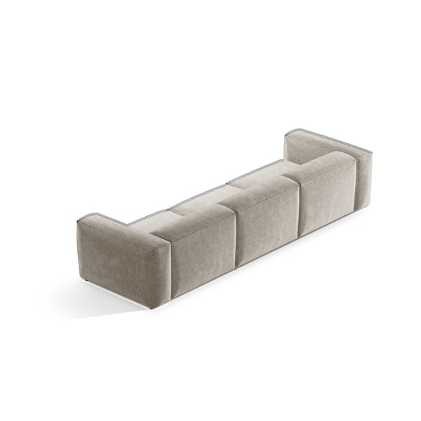 Bež sofa od samta 364 cm Bergamo – Cosmopolitan Design-image-4