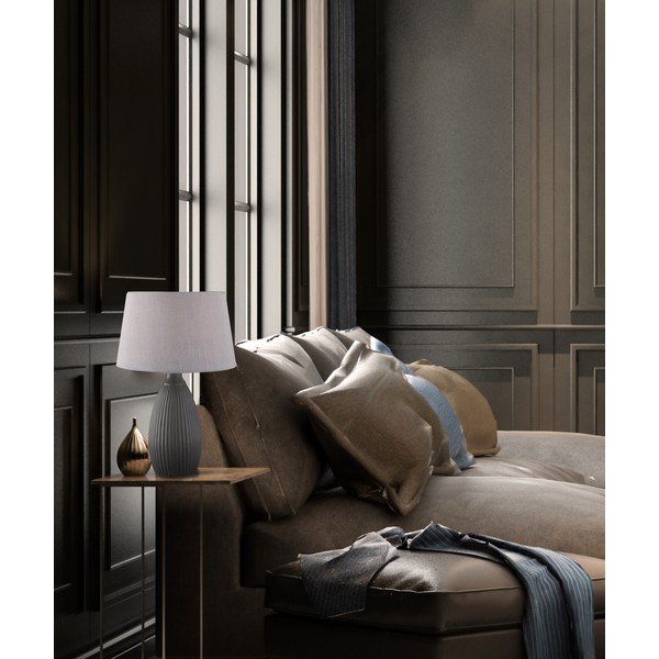 Siva stolna lampa Fischer & Honsel Ames-image-2